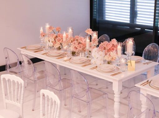 White Wood Farm Table - Image 6