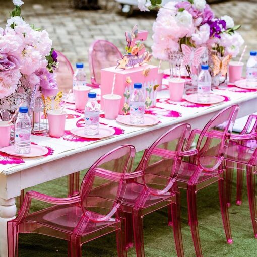Fuchsia Pink Ghost Chairs - Image 3