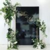 black gloss square wall