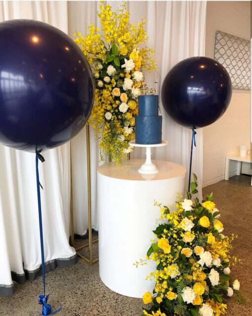 White Round Plinths - Image 6