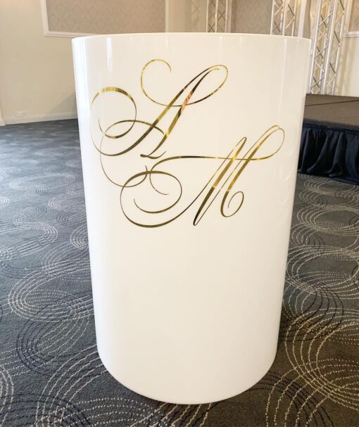 White Round Plinths - Image 7