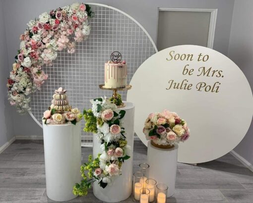 White Round Backdrop - Image 8