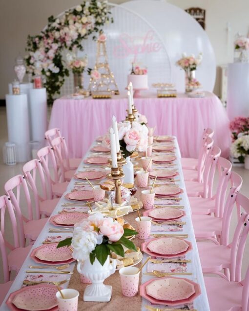 Pink Crossback Chair - Image 5