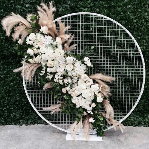 White Round Mesh Screen - Image 11