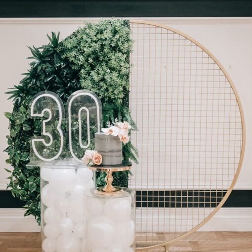 Gold Round Mesh Screen - Image 11