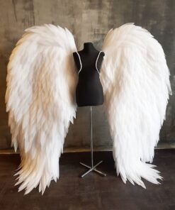 image of white angel wings