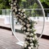 white round mesh screen