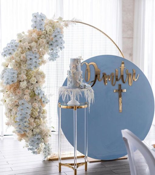 White Round Backdrop - Image 5