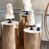 gold round plinths