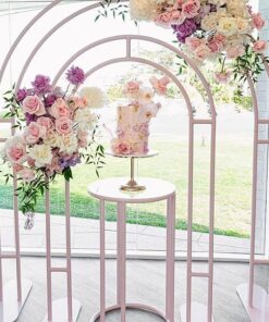 tiana pink metal arches
