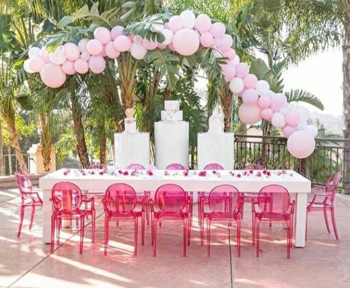 Fuchsia Pink Ghost Chairs - Image 11