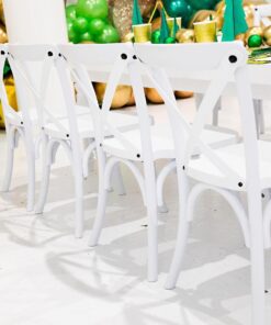 white crossback chairs