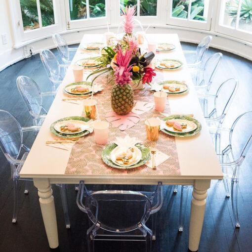 White Wood Farm Table - Image 2