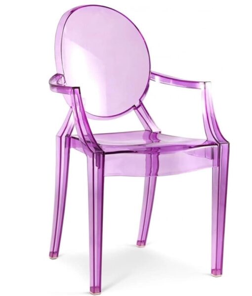 purple ghost chair