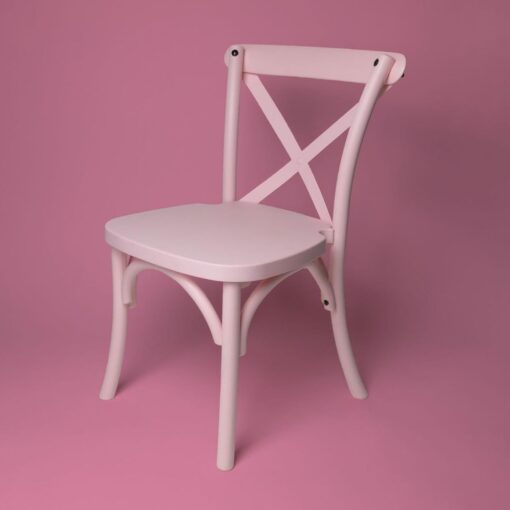 pink crossback chair