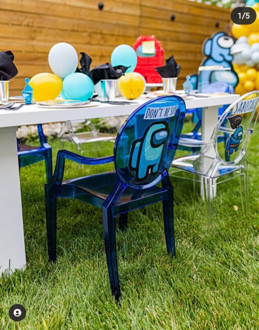 Royal Blue Ghost Chairs - Image 11