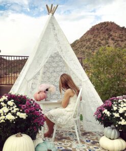 image of lace teepee tent