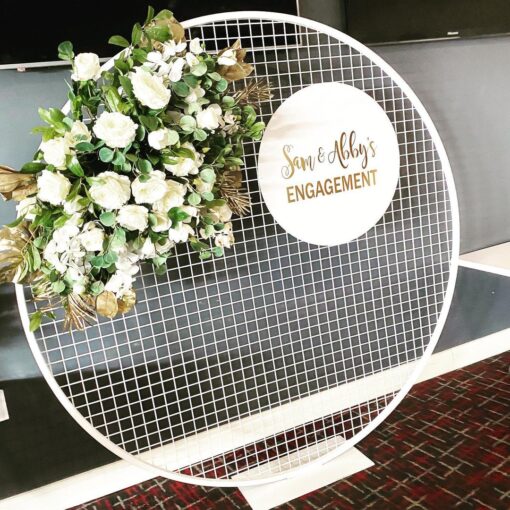 White Round Mesh Screen - Image 14