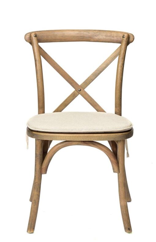 wood crossback chair