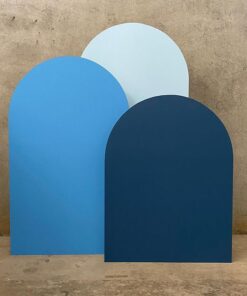 trio blue backdrops
