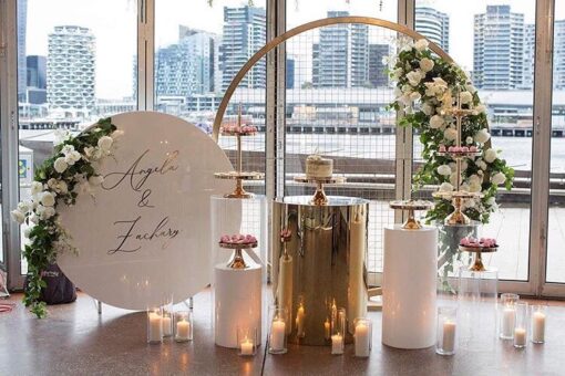 White Round Backdrop - Image 9