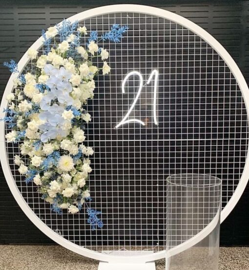 White Round Mesh Screen - Image 6