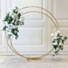 double gold round hoop