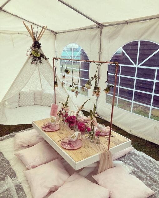 Boho Low Picnic Table - Image 15