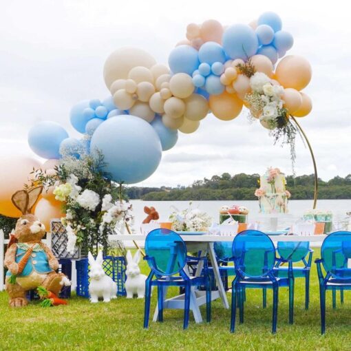 Royal Blue Ghost Chairs - Image 9