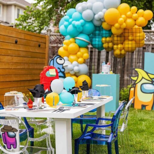 Royal Blue Ghost Chairs - Image 12
