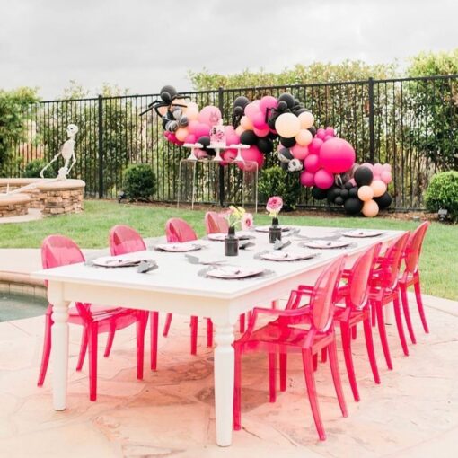 Fuchsia Pink Ghost Chairs - Image 4