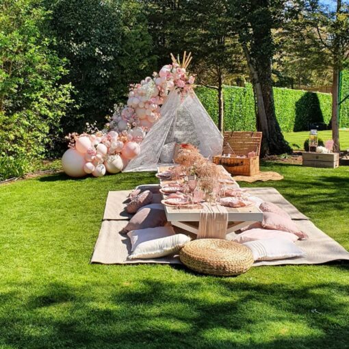 Boho Low Picnic Table - Image 14