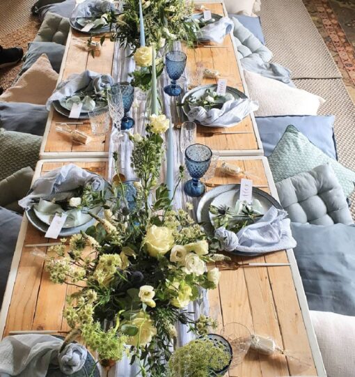 Boho Low Picnic Table - Image 11