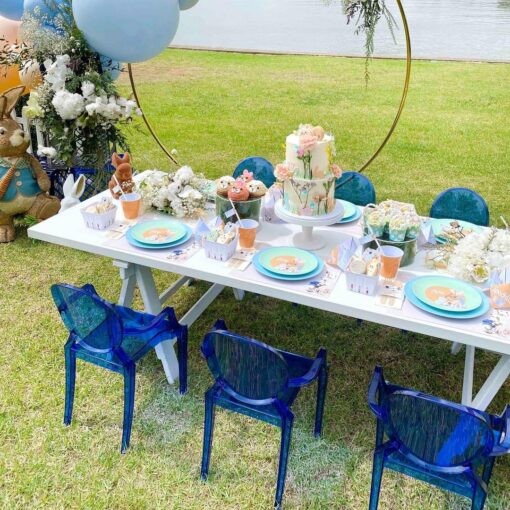 Royal Blue Ghost Chairs - Image 10