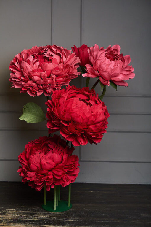 5 Scarlet Red Flowers
