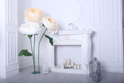 3 Ivory & White Flowers