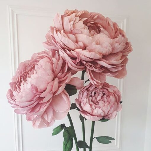 2 Blush Flowers & Bud - Image 2