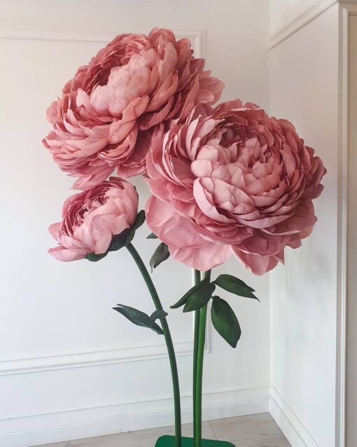 2 Blush Flowers & Bud - Image 3