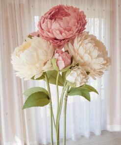 3 Ivory & Blush Flower