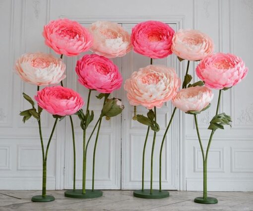 10 Giant Pink Flowers