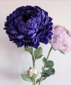 2 Indigo & Lilac Flowers