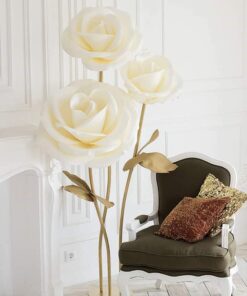 3 Ivory Roses