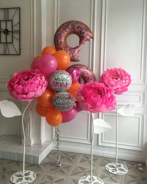 3 Pink Flowers