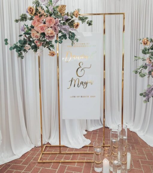 Gold & Peach Welcome Sign - Image 2