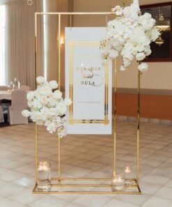 Golden Elegance Welcome Sign