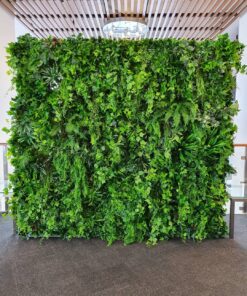 green foliage wall