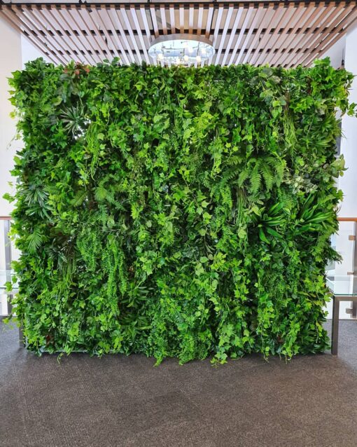 image of a green foliage wall
