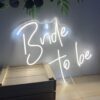 image of a bride to be neon sign