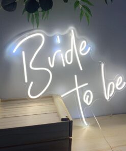 image of a bride to be neon sign