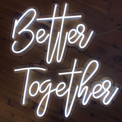 image of a better together sign